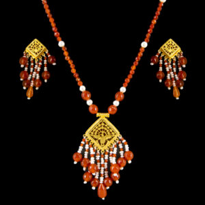 Thewa Kite Shape necklace set