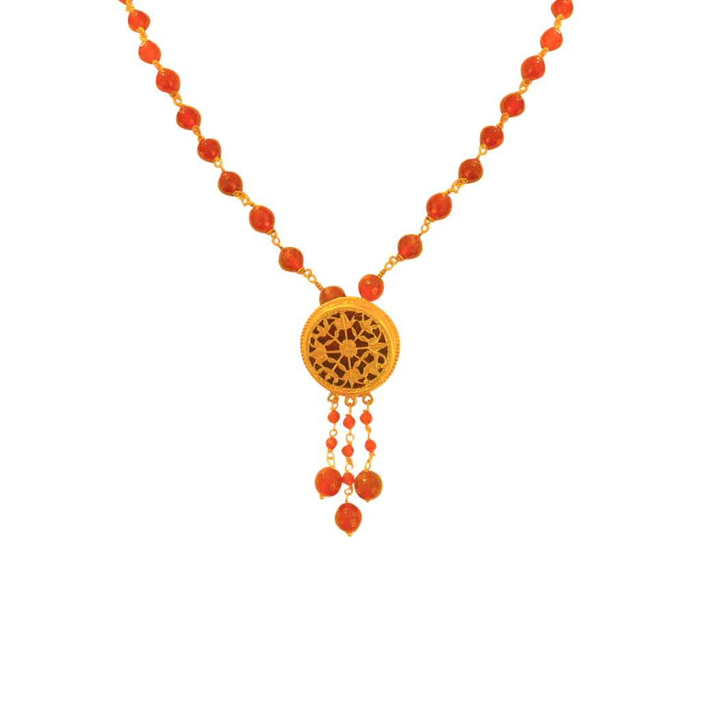 Thewa Round pendent set Thewa art Thewa Jewellery Thewa Art