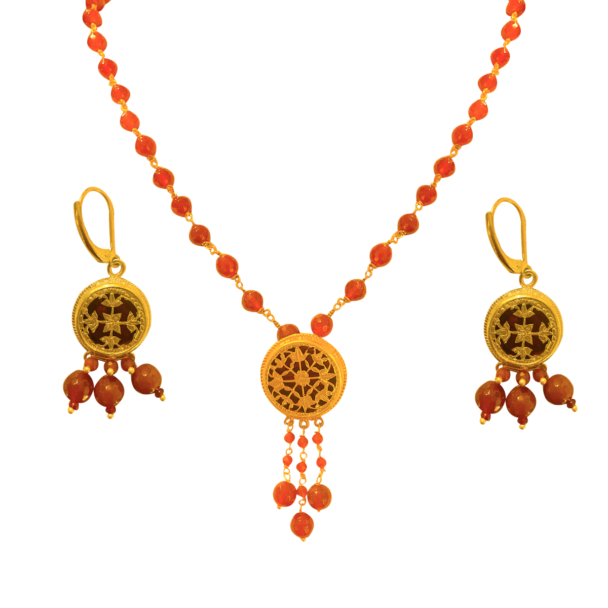 Thewa Round pendent set