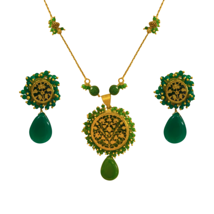 Thewa Green Round pendel set