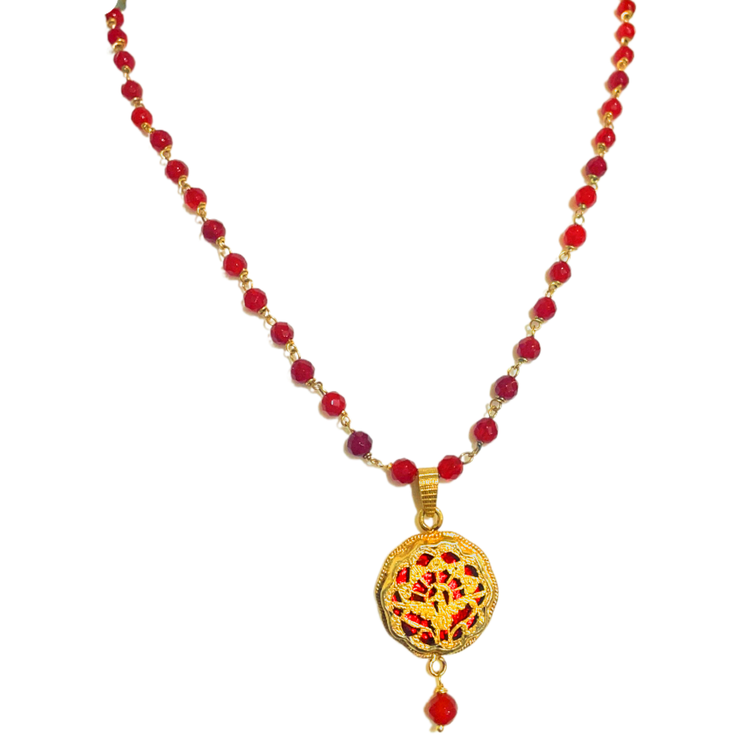 Flower shape pandant in thewa