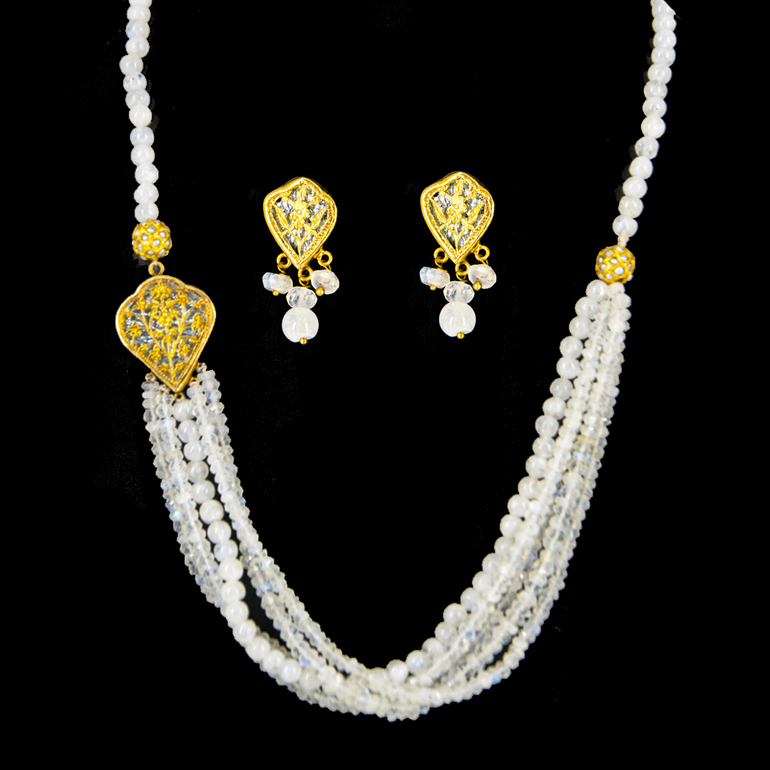 Thewa Side Brooch White set