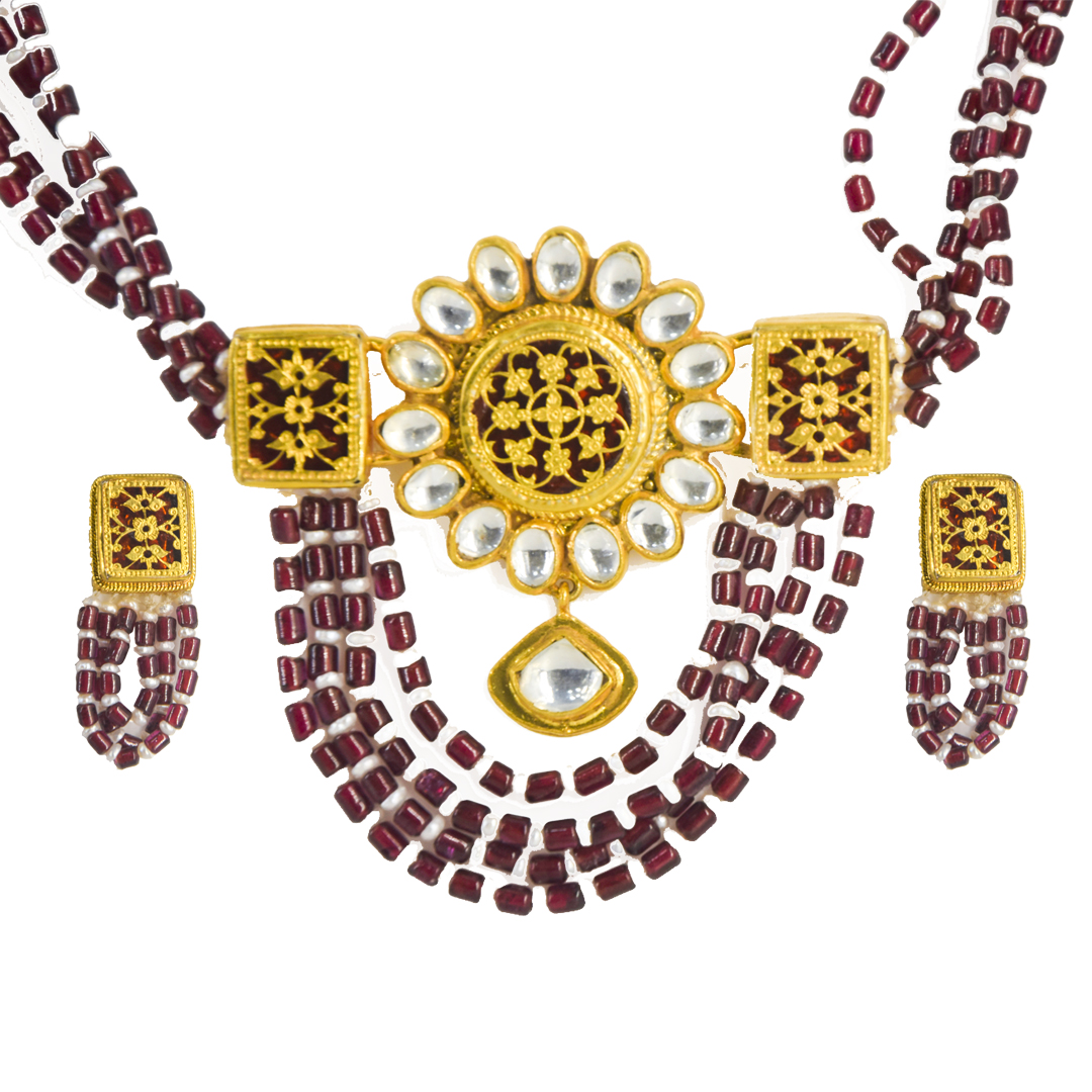 Thewa Kundan Chokar Set