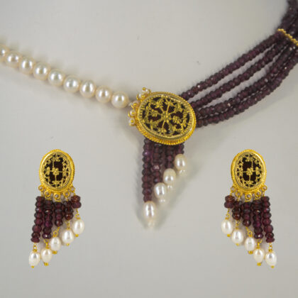 Thewa Red & White Oval Small Set