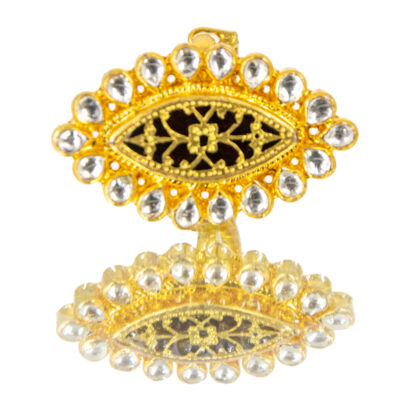 Thewa Kundan Red Ring