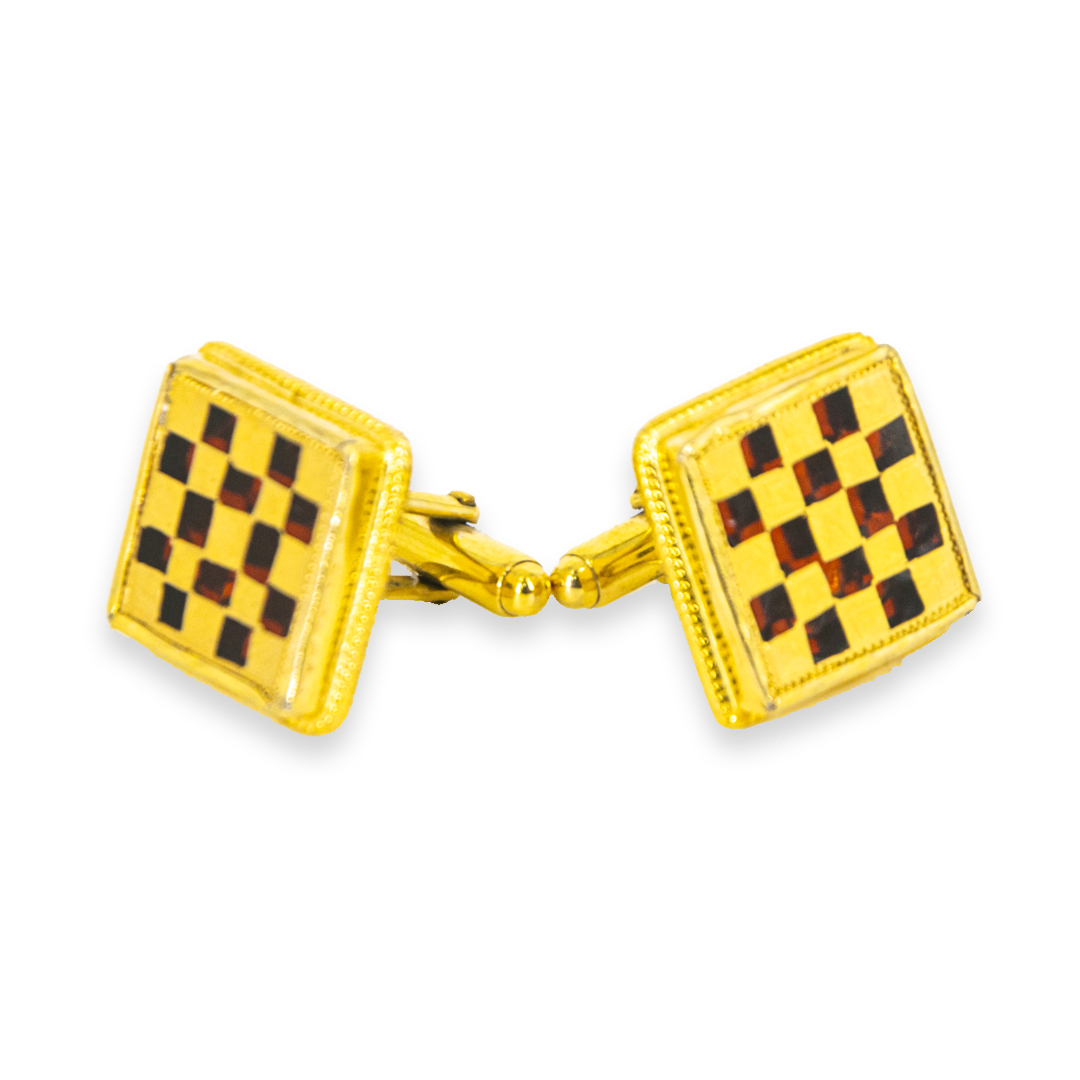 Thewa Square Red Men Cufflinks