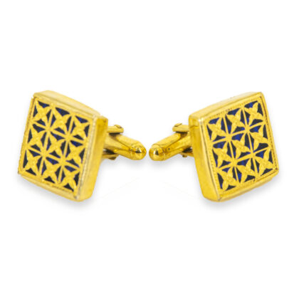 Thewa Square Blue Men Cufflinks