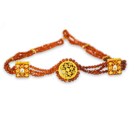 Thewa Rakhdi | Head Gear Red Onyx
