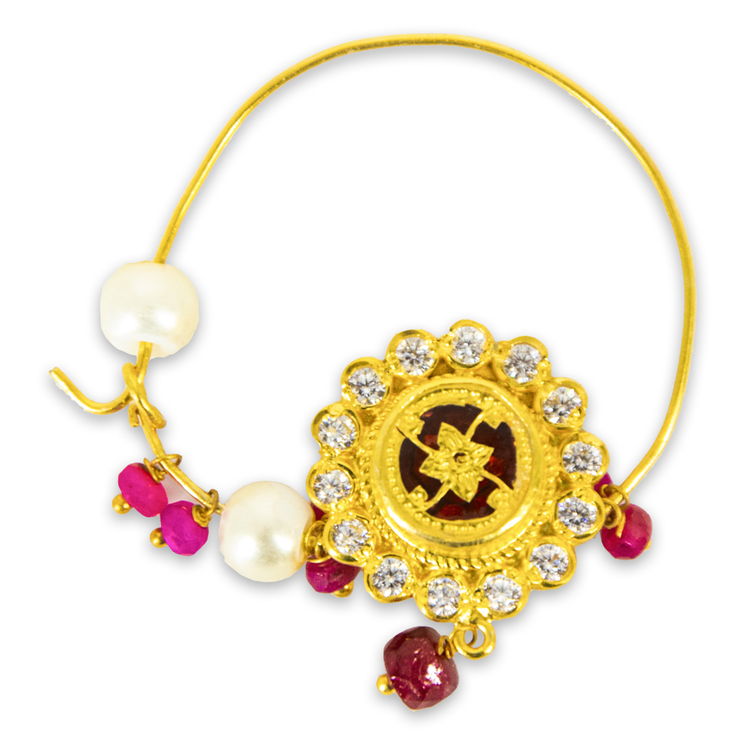 Thewa Nath | Nose Ring Red