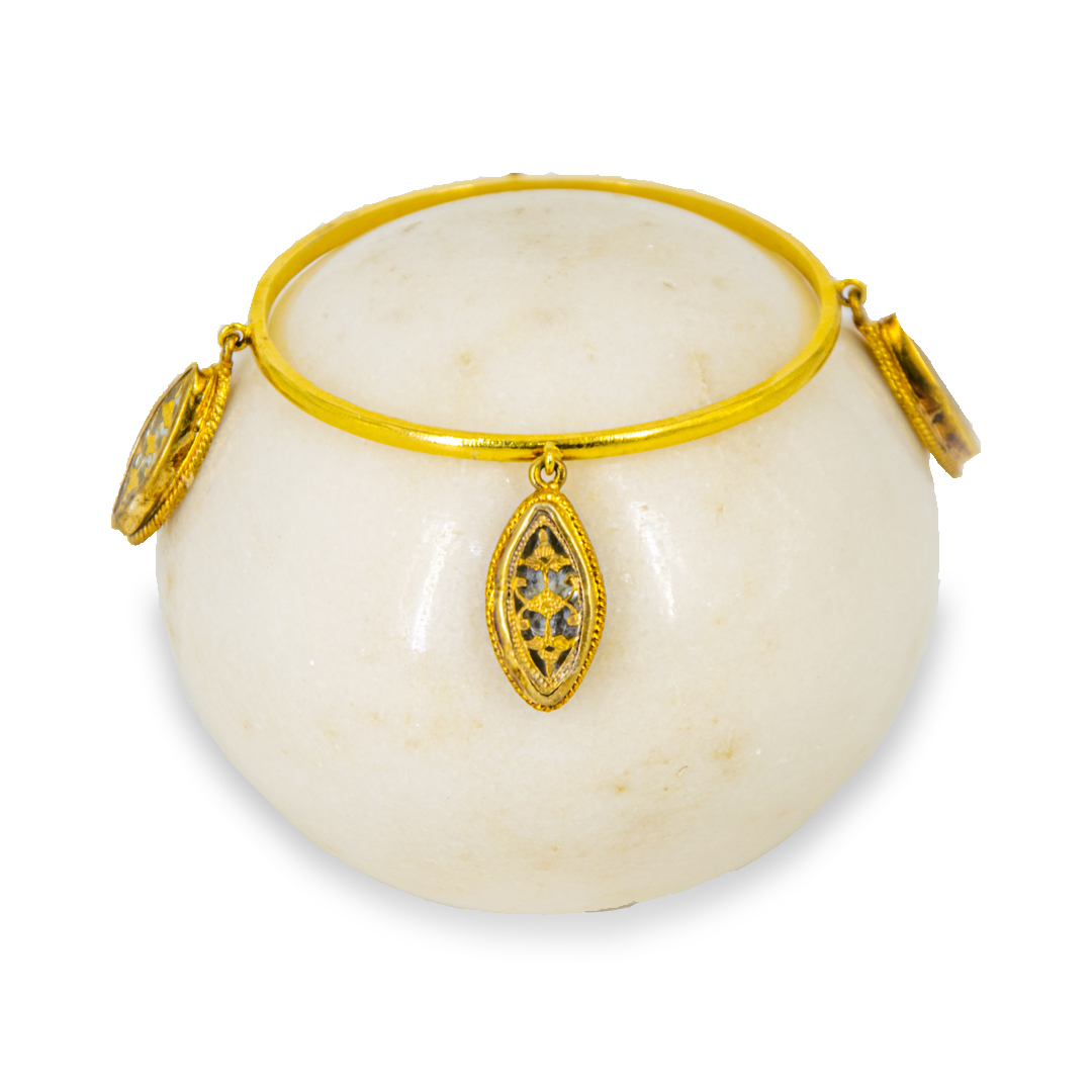 Thewa Meenakari Bracelet