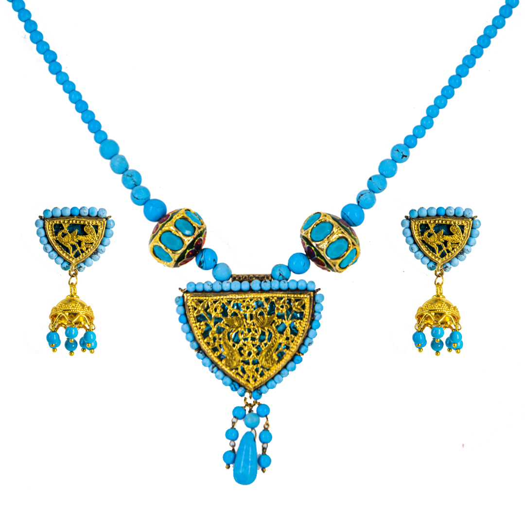 Thewa Firozi Medium Set