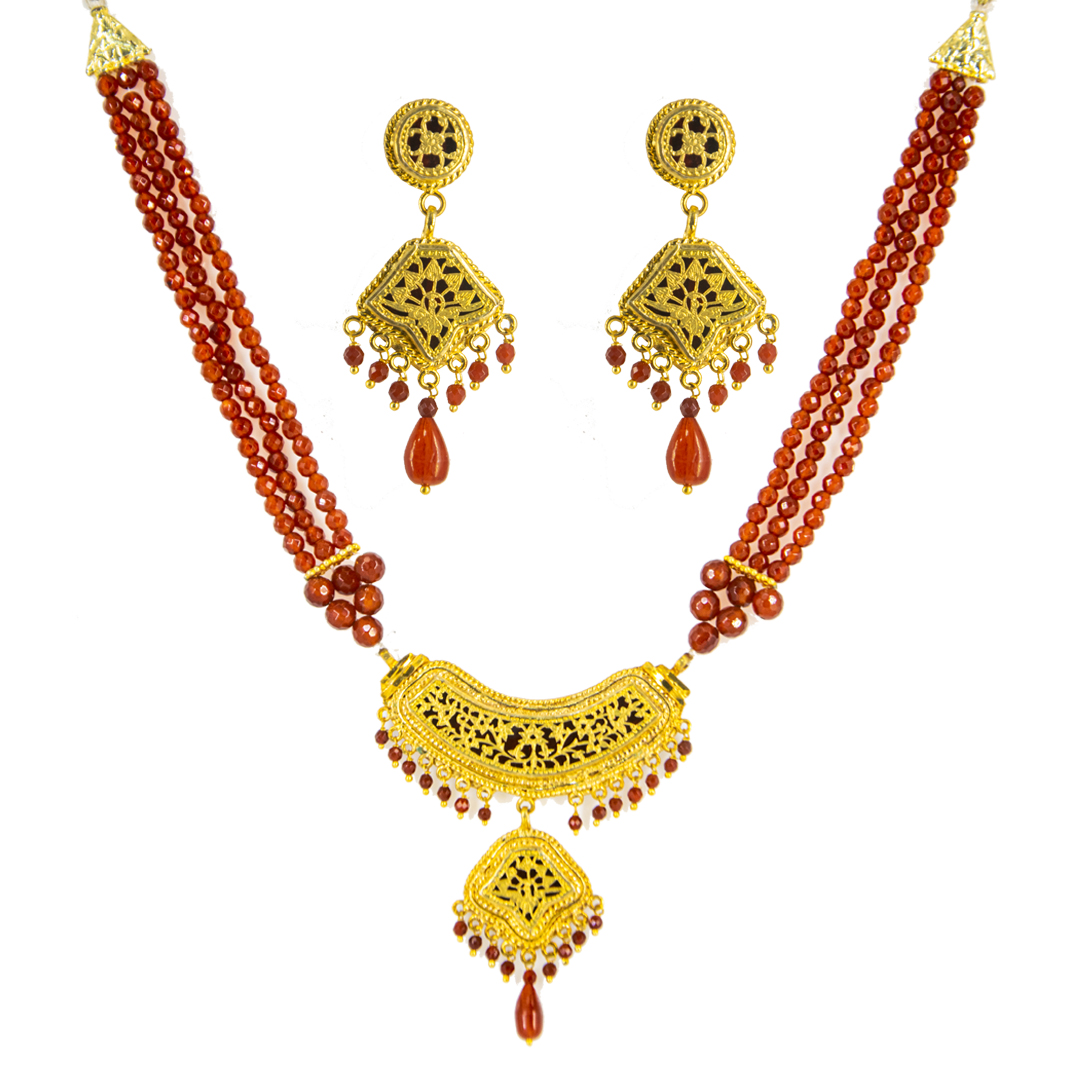 Thewa Red Double Layer Set