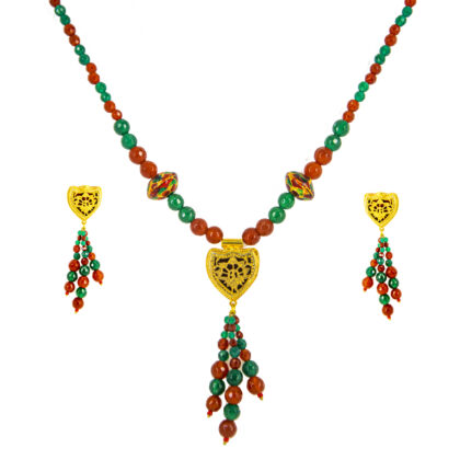 Thewa Red & Green small set