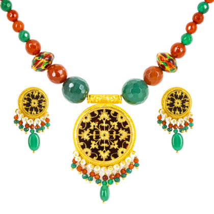 Thewa Red & Green Medium Set