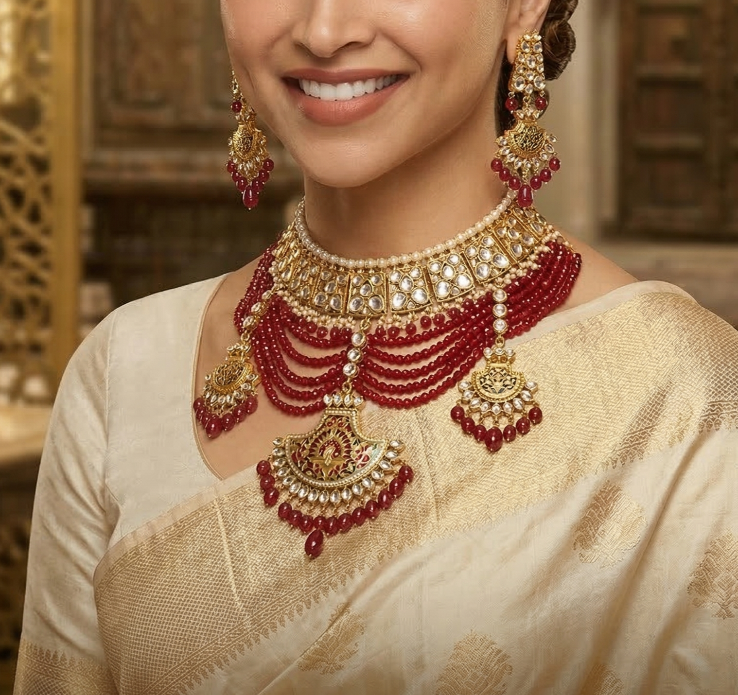 sonkanch thewa necklaces Dipika Padukone