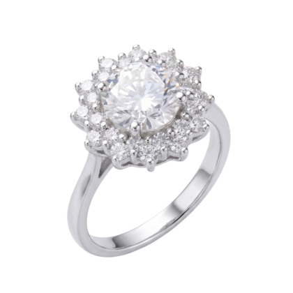 925 Silver CZ Solitaire Ring