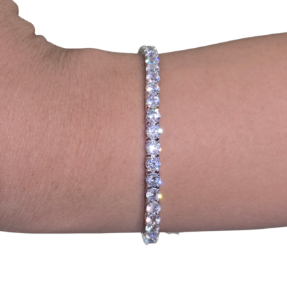 925 Silver CZ Tennis Bracelet
